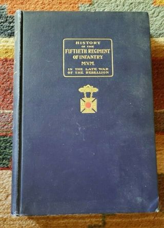 Book History Of The Fiftieth Regiment Of Infantry M.  V.  M.  By Stevens