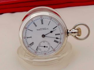 SCARCE MODEL 1896 WALTHAM 15 Jewels Pocket Watch - DIAL - Size 16 - RUNS 12