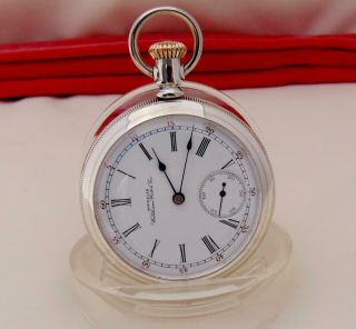 SCARCE MODEL 1896 WALTHAM 15 Jewels Pocket Watch - DIAL - Size 16 - RUNS 2
