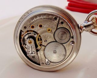 SCARCE MODEL 1896 WALTHAM 15 Jewels Pocket Watch - DIAL - Size 16 - RUNS 6