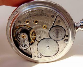 SCARCE MODEL 1896 WALTHAM 15 Jewels Pocket Watch - DIAL - Size 16 - RUNS 8