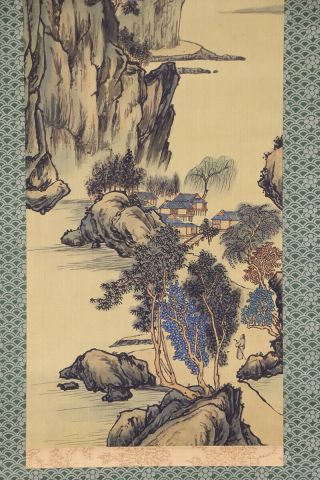 CHINESE HANGING SCROLL ART Painting Sansui Landscape E7372 5