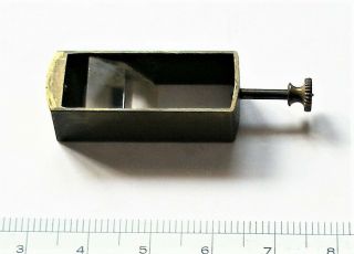 Antique Microscope Accessory,  Prism & Brass Carrier For A Binocular Microscope