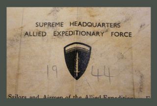 WWII US D - DAY 1944 EVE OF INVASION LEAFLET EISENHOWER GUARANTEED RARE 5