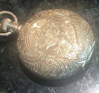 1893 Ladies Waltham Pocket Watch Outstanding Gold Filled Case,  0 Sz,  11j
