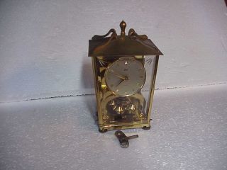 Vintage 8” Schatz Carriage Style Anniversary Clock Parts Repair R