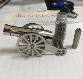 Stainless Steel Miniature Napoleon Cannon Naval Desktop Model Artillery Kit