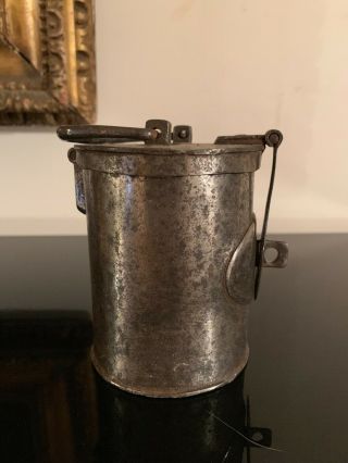 Early / Old Continental Money Box.  - Pewter c.  18th century 4