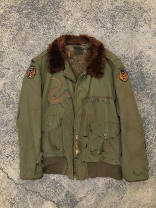 Wwii Painted B - 10 Bomber Jacket - 8th/20th Army Air Force - Id 