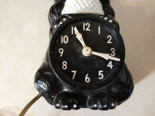 Vintage 1960 ' s French Poodle Kit Kat Wall Clock. 2