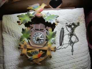 Vintage Cuckoo Clock West Germany Lador Swiss Or Repairs