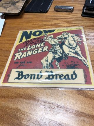 Lone Ranger Bond Bread Vintage Advertisement