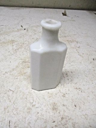 Old Milk Glass Bottle Sanitol For The Teeth