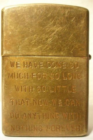 Vietnam War Zippo Lighter Cam Ranh 66 67 Vintage 2