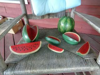 Wooden Watermelon Decorations