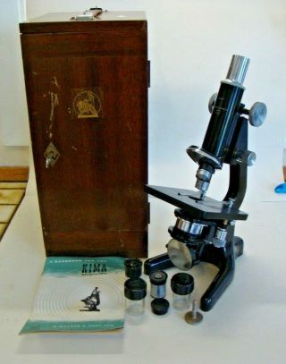 Early 20th Century Cased Microscope By W.  Watson & Sons Ltd London