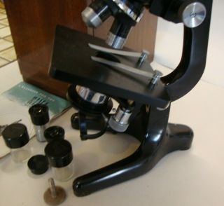 Early 20th century cased microscope by W.  Watson & sons Ltd London 4