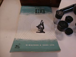 Early 20th century cased microscope by W.  Watson & sons Ltd London 5