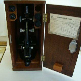 Early 20th century cased microscope by W.  Watson & sons Ltd London 8