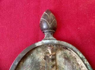 Antique Victorian 1800s French Wall Sconce Lamp,  Bronze Applique,  Large 5