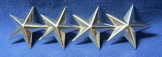 Wwii Sterling 4 Star Full General Rank Shoulder Insignia By Meyer Very Rare