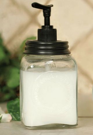 Primitive/farmhouse/cottage Hoosier Mini Dazey Butter Churn Jar Soap Dispenser