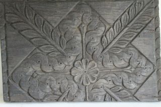 17th Century Oak Carved Panel Carving Fragment Mansion House Rare Find 5