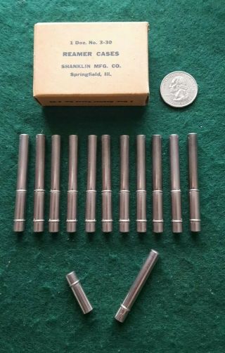 Rare Box Of 12 Nos Reamer Cases For Miners Carbine Lamps