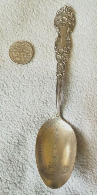 Antique Confederate Monument Montgomery Al Sterling Marked Spoon
