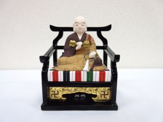 Japanese Japan,  Shingon.  Shu.  Wooden High Priestt,  Statue Buddha,  Kobo Daishi Kukai
