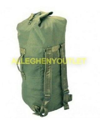 Us Military Army Duffel Duffle Sea Bag Luggage Top Load 2 Strap Od Nylon