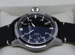 RARE IWC SCHAFFHAUSEN cal.  73 ca 1926 CHRONOMETER PILOT STYLE MARRIAGE WATCH 8