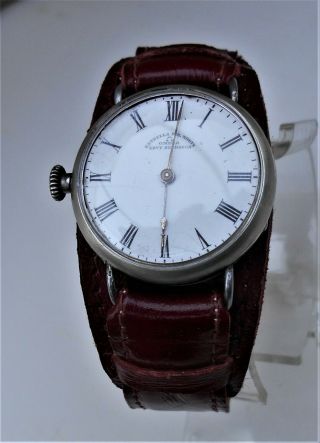 Rare Old Omega Watch For Left - Handed Levy Hermanos