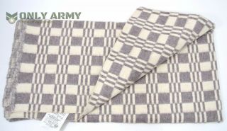 Russian Army Wool Blend Blanket Soviet Military Surplus Bedding 210 X 140cm Warm