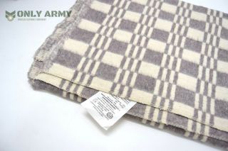 Russian Army Wool Blend Blanket Soviet Military Surplus Bedding 210 x 140cm Warm 5