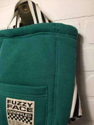 Rare Vintage 1988 Dooffles Fuzzy Face Green Bag Imagination Factory 8