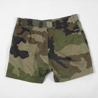 Vintage 1990s French army camo shorts military camouflage CCE woodland 3