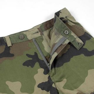 Vintage 1990s French army camo shorts military camouflage CCE woodland 4