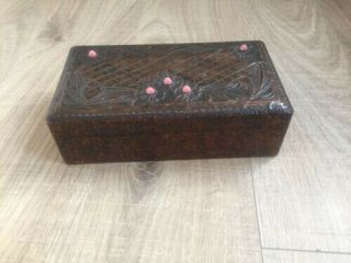 Arts And Crafts Copper Topped Textured Box
