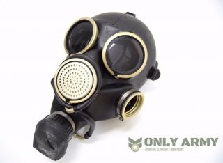 Russian Military Black Gas Mask Rubber Respirator Ussr Soviet Army