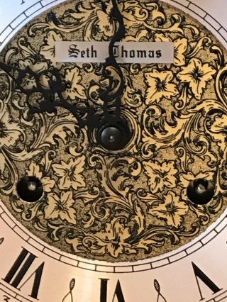 Vintage Seth Thomas 2 Jewel -,  Moon Phase Clock A206 - 004 For Repair 2