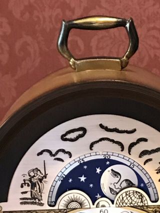 Vintage Seth Thomas 2 Jewel -,  Moon Phase Clock A206 - 004 For Repair 3
