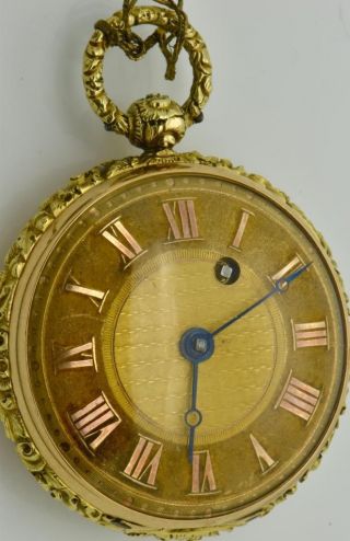 Unique Historic 18k Gold&Enamel Verge Fusee watch for Muhammad Ali of Egypt,  1830 11