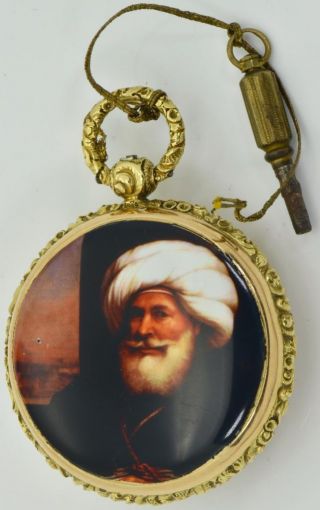 Unique Historic 18k Gold&Enamel Verge Fusee watch for Muhammad Ali of Egypt,  1830 7