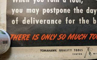 WW2 Propaganda Poster Japanese theme Bataan POW Mowhawk tools 42 