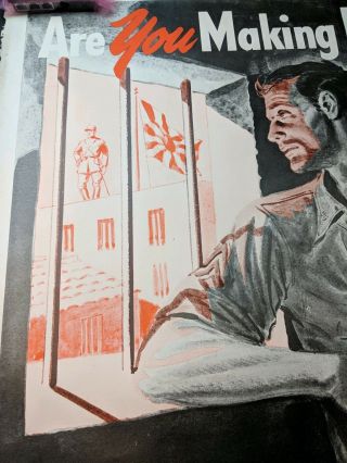 WW2 Propaganda Poster Japanese theme Bataan POW Mowhawk tools 42 