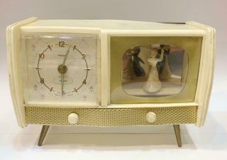 Musical Dancing Ballerina Vintage Clock Price Requires Tlc