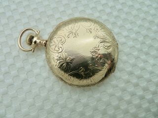 1911 Usa Made Elgin Hunting Case Pocket Watch 14k Gold Filled - 15 Jewels