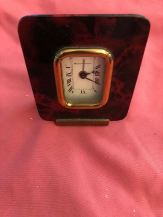 Vintage Matthew Norman Miniature Alarm Clock 5