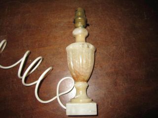 An old marble or alabaster table lamp 2